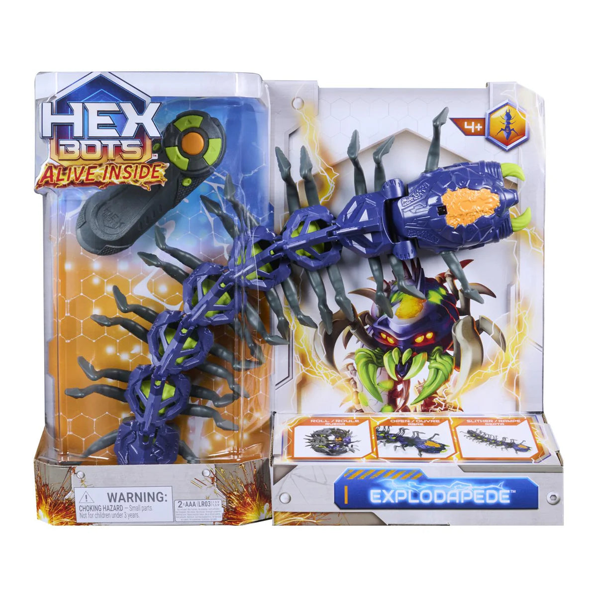 Hex Bots Alive Inside RC Exploding Centipede