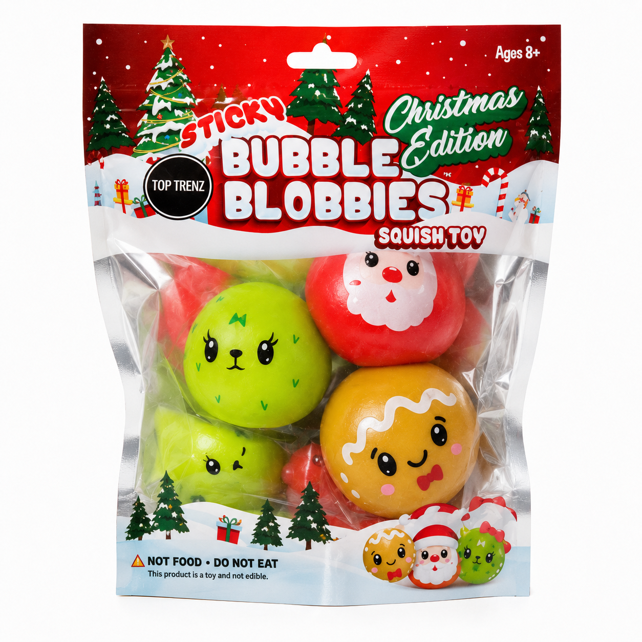 Sticky Bubble Blobbies - Holiday Xmas Edition