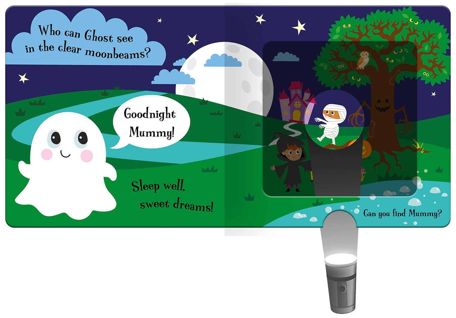 GOODNIGHT GHOST FLASHLIGHT BK