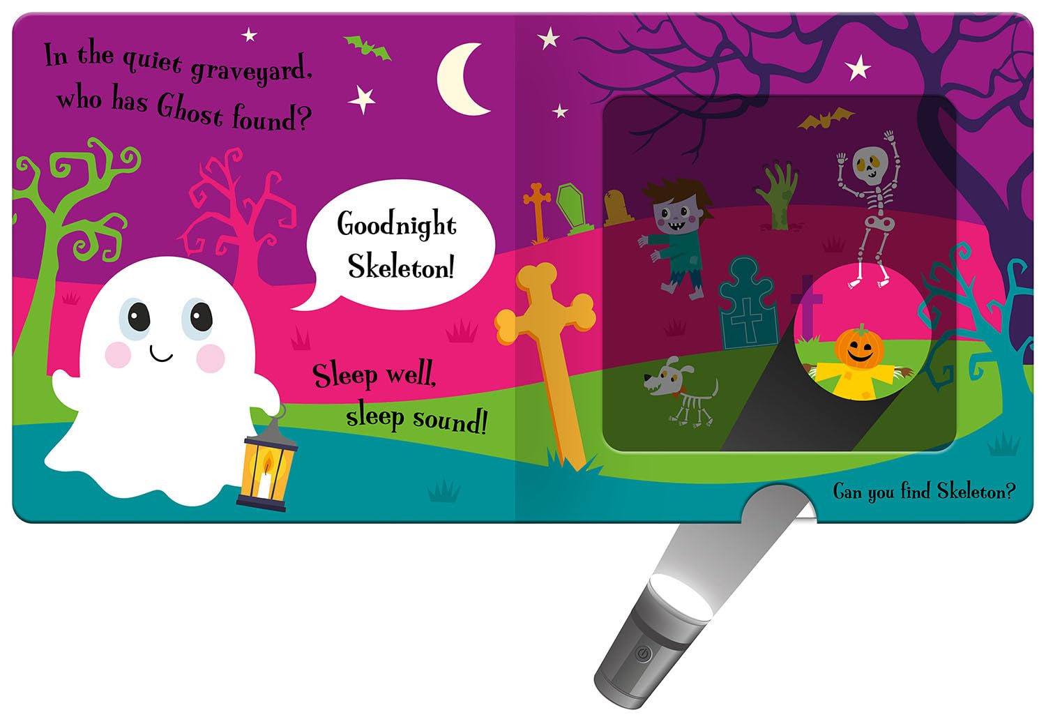 GOODNIGHT GHOST FLASHLIGHT BK