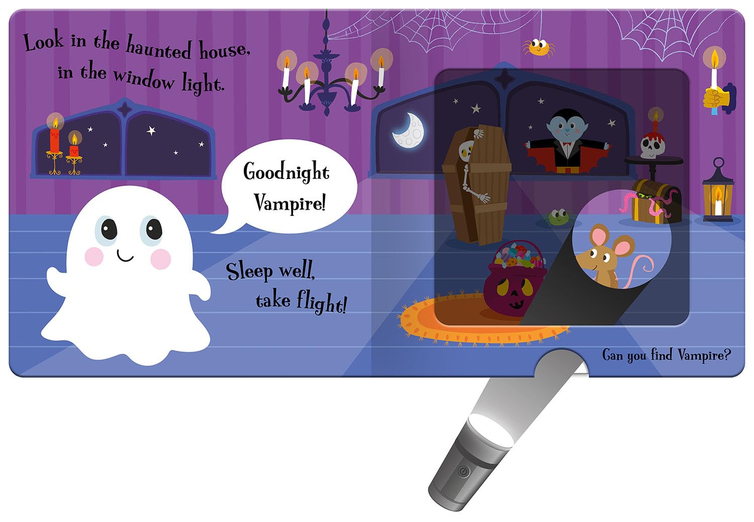 GOODNIGHT GHOST FLASHLIGHT BK