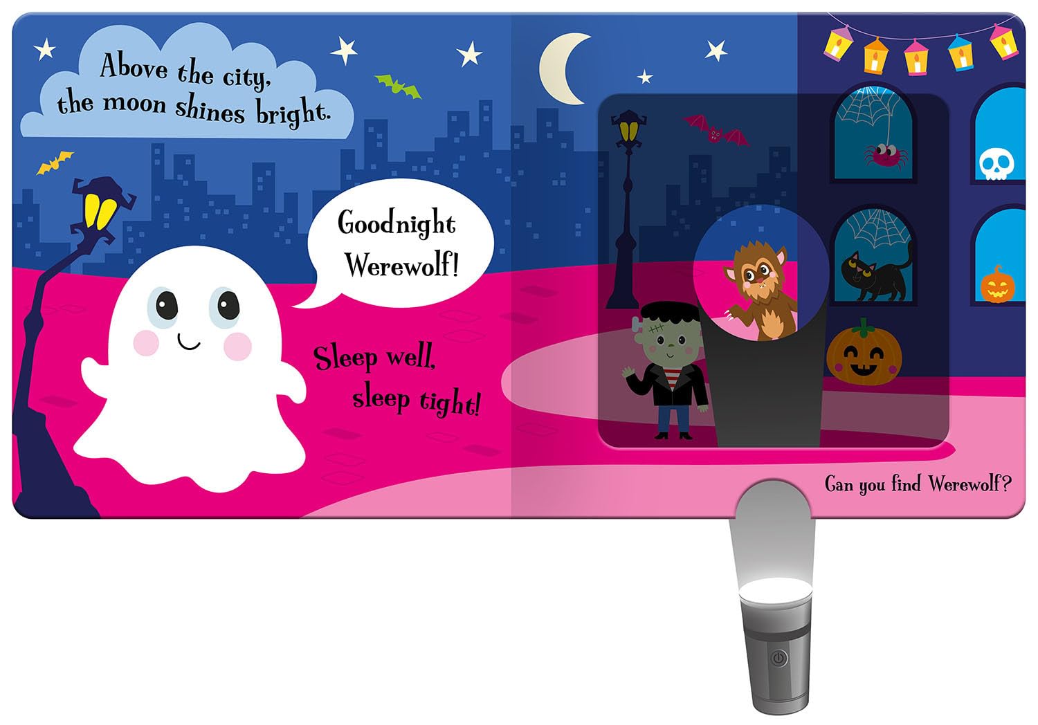 GOODNIGHT GHOST FLASHLIGHT BK