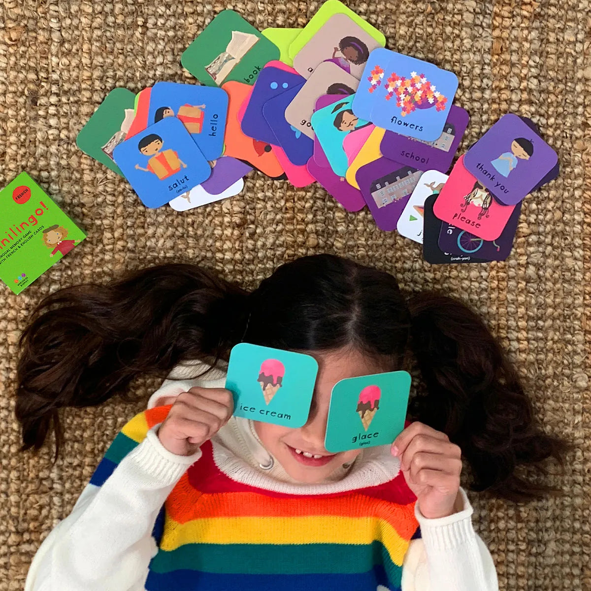 Minilingo Spanish / English Bilingual Flashcards: Bilingual memory game with Spanish & English cards