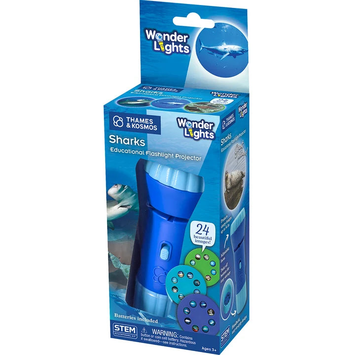 Wonder Lights Educational Flashlight Projectors: 4 styles - Sharks