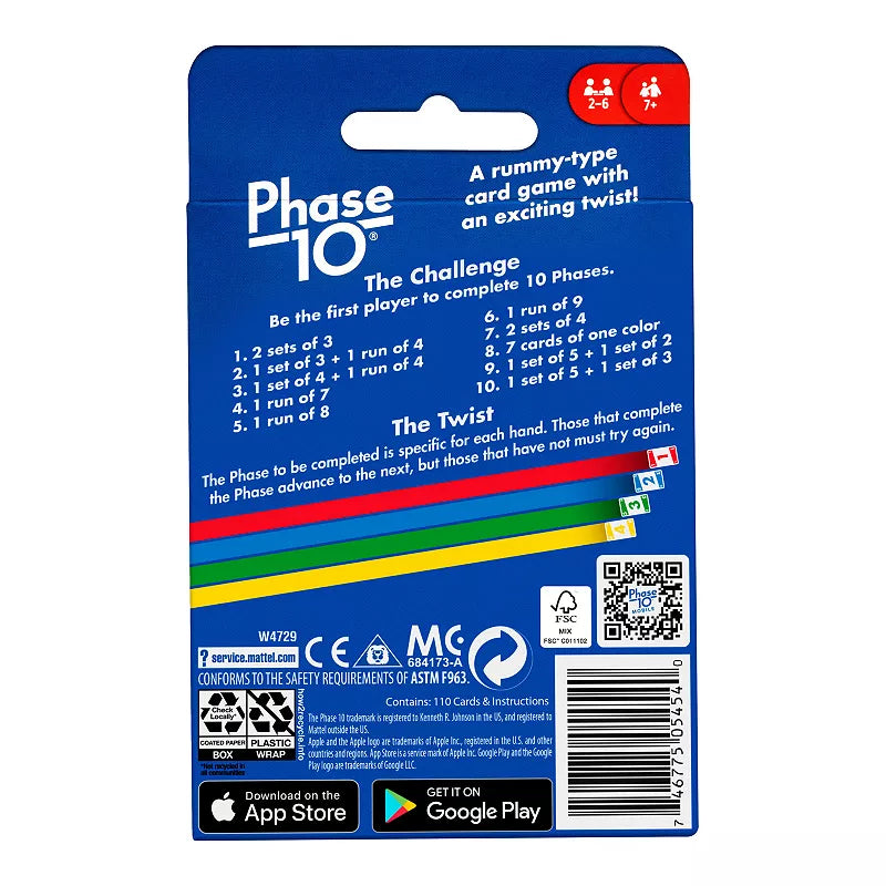 Phase 10 Card Game