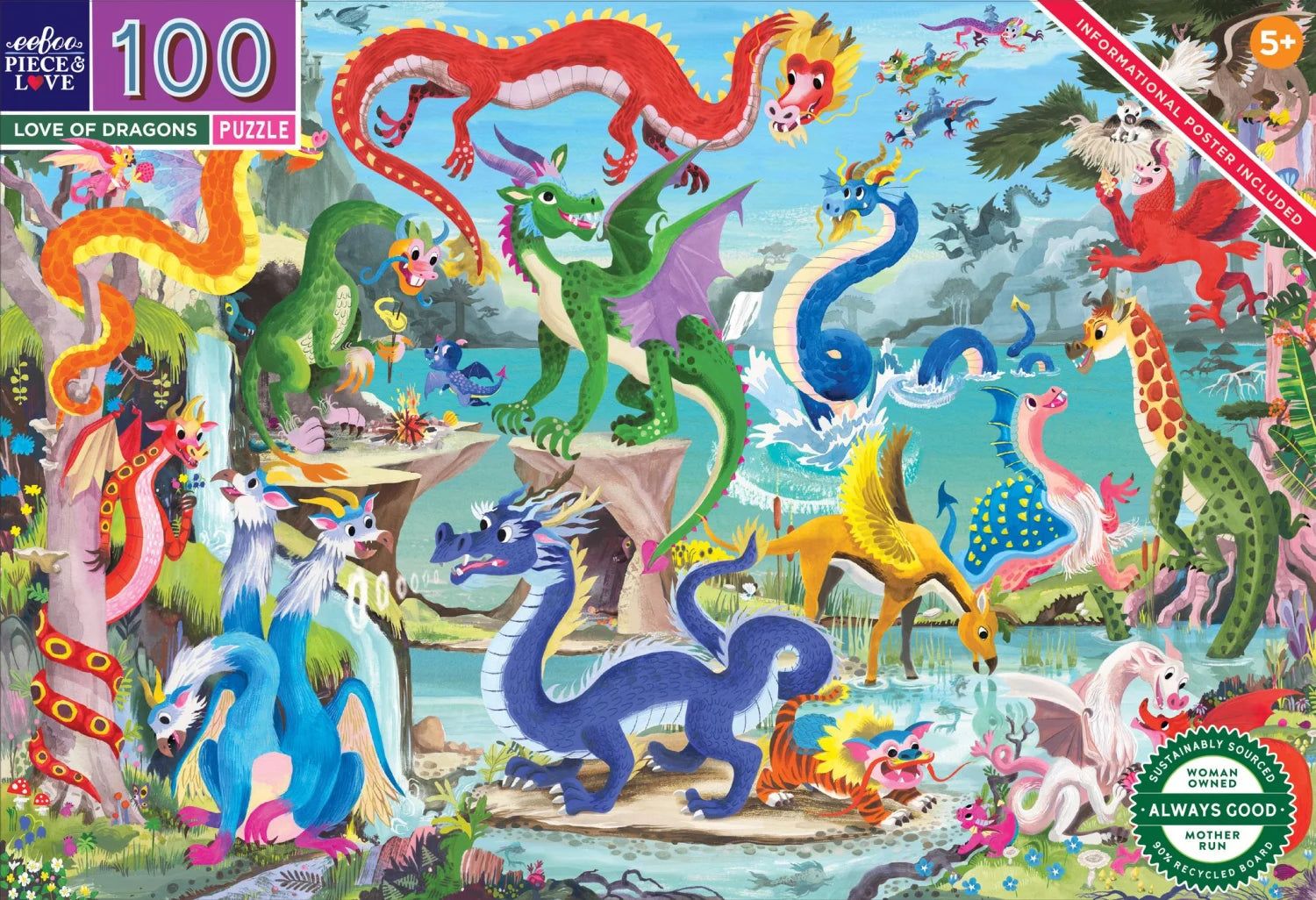 Love of Dragons 100Pc Puzzle