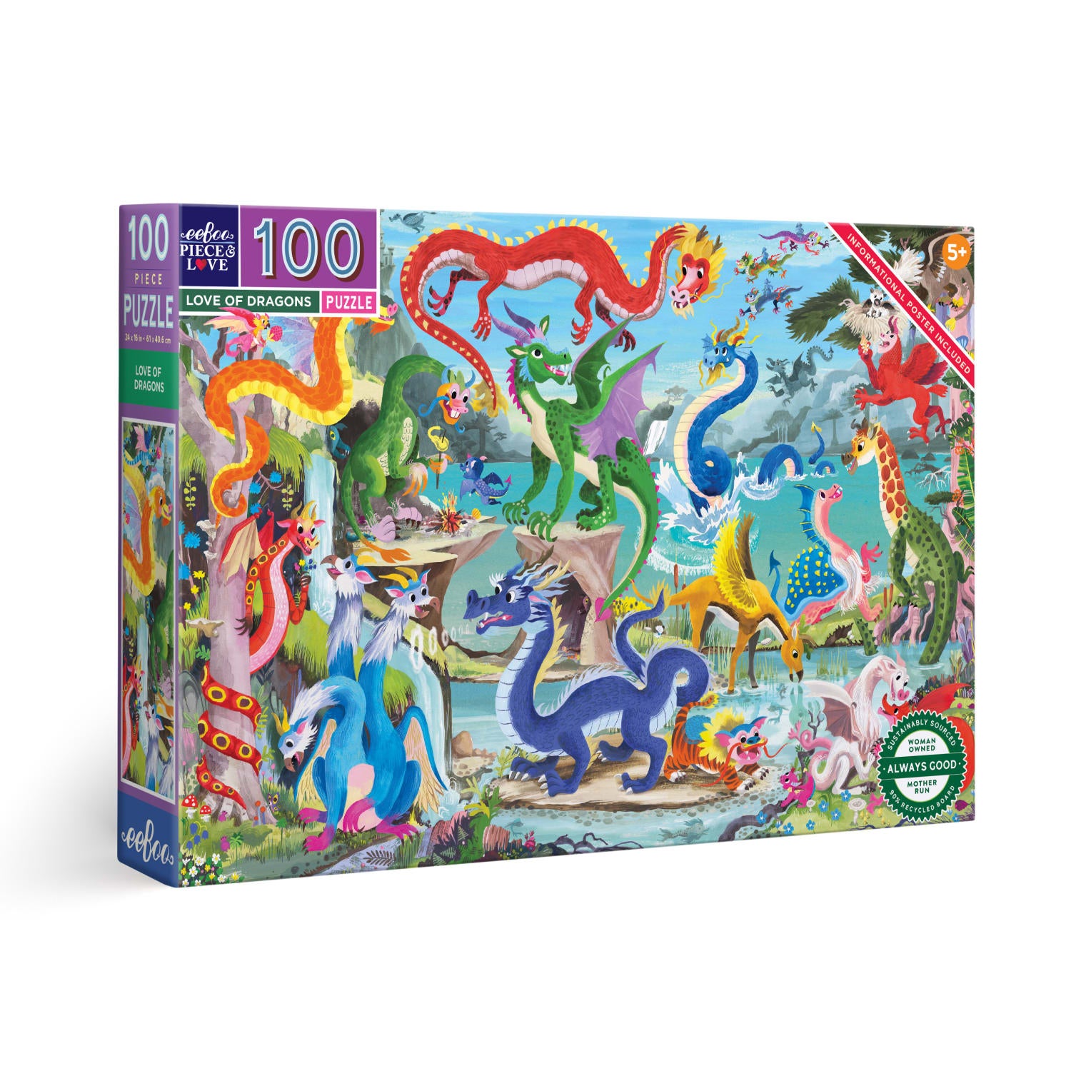Love of Dragons 100Pc Puzzle