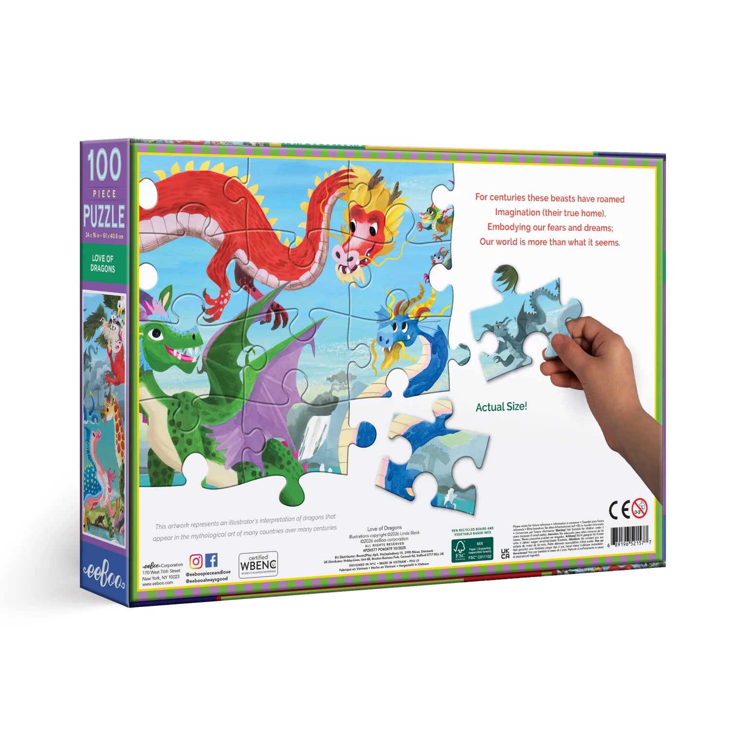 Love of Dragons 100Pc Puzzle