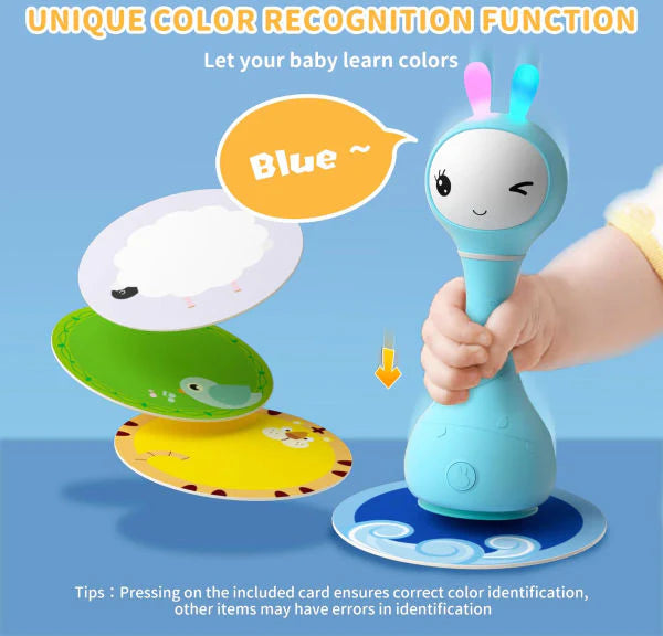 Smarty Bunny - Musical Light Up Rattle - Blue