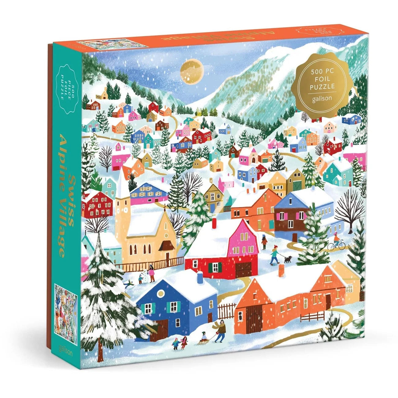 Swiss Alpine Village Puzzle 500 Foil