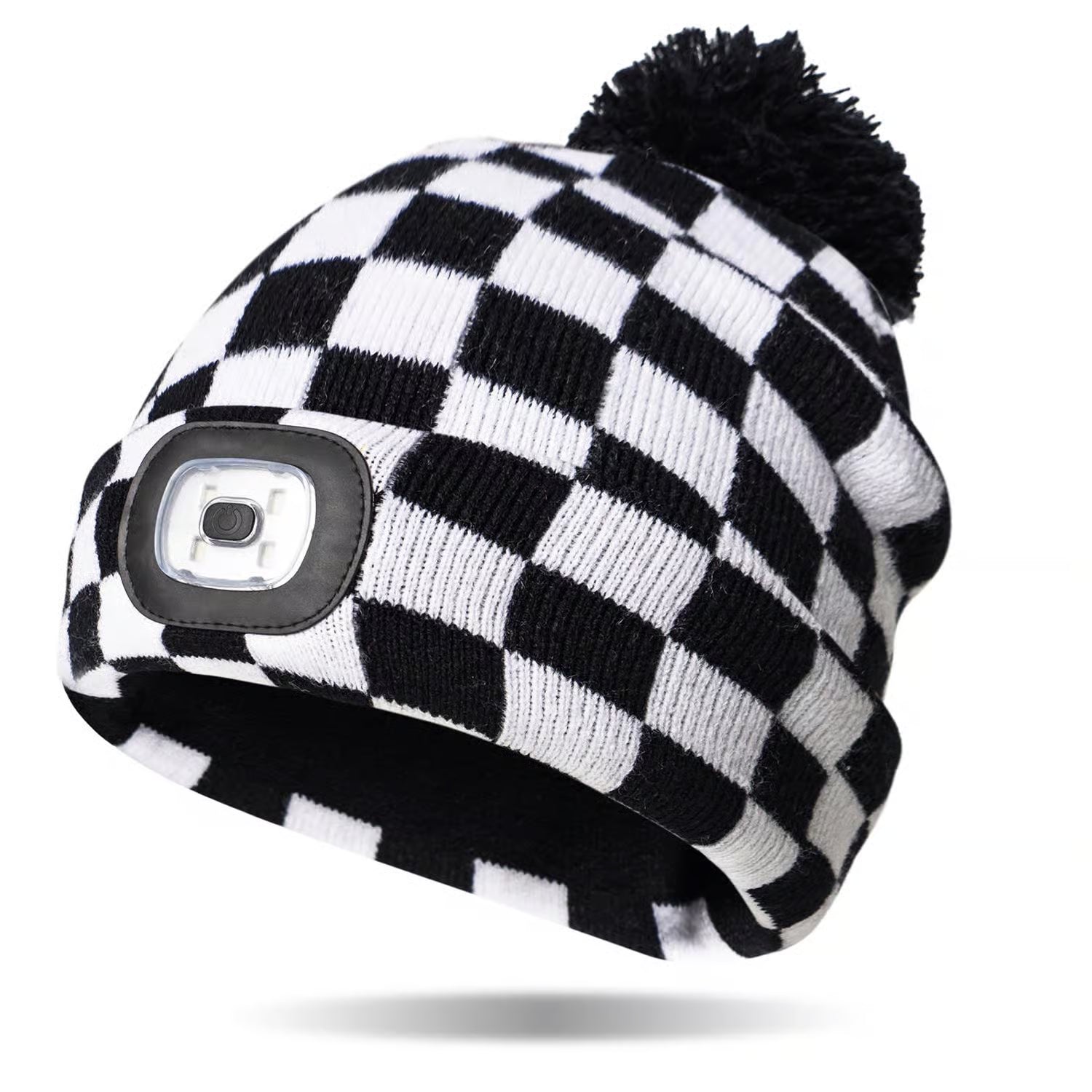 Night Scope Kids Hide &amp; Seek Rechargeable LED Beanie Black/White