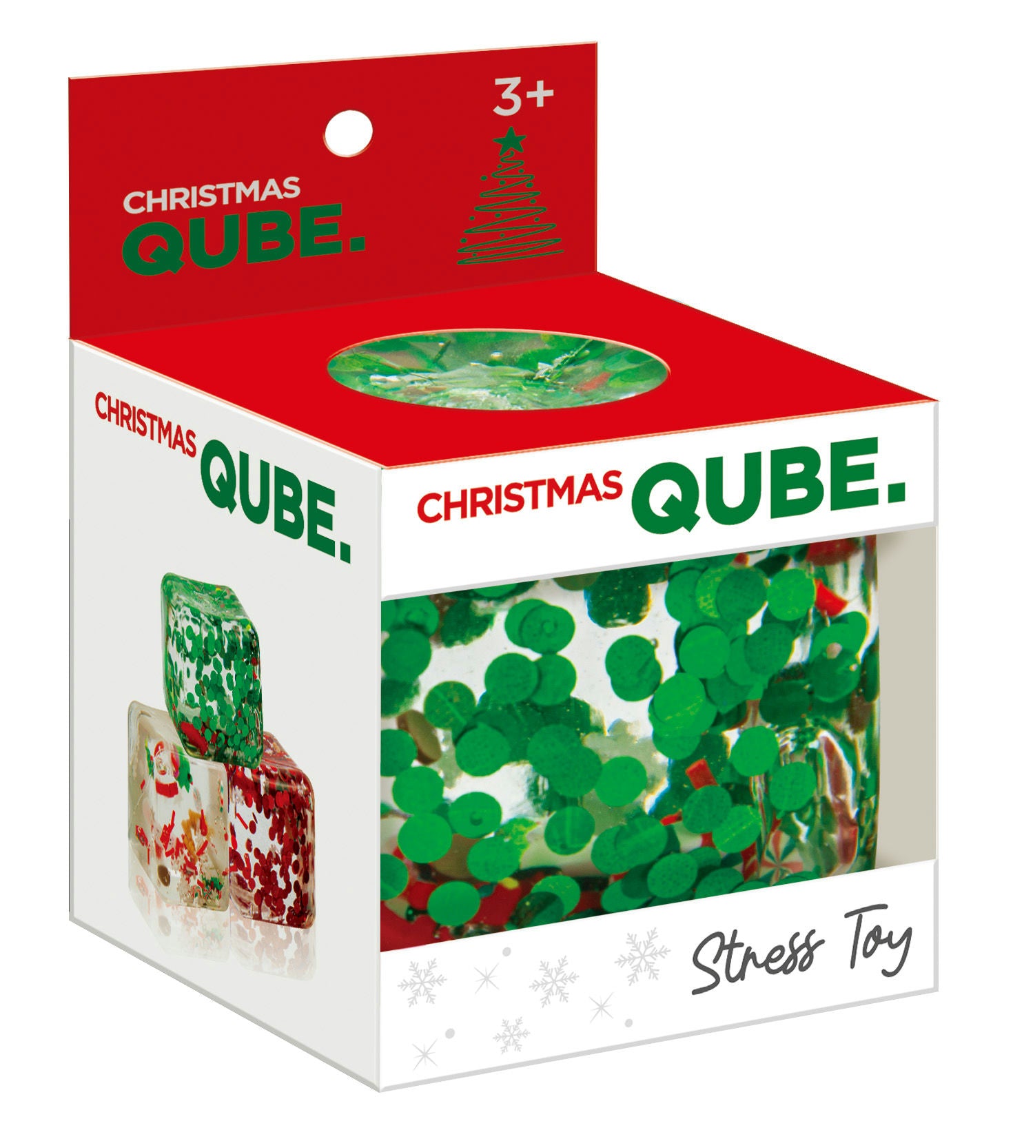 Christmas Qube Stress Toy - Assorted colors