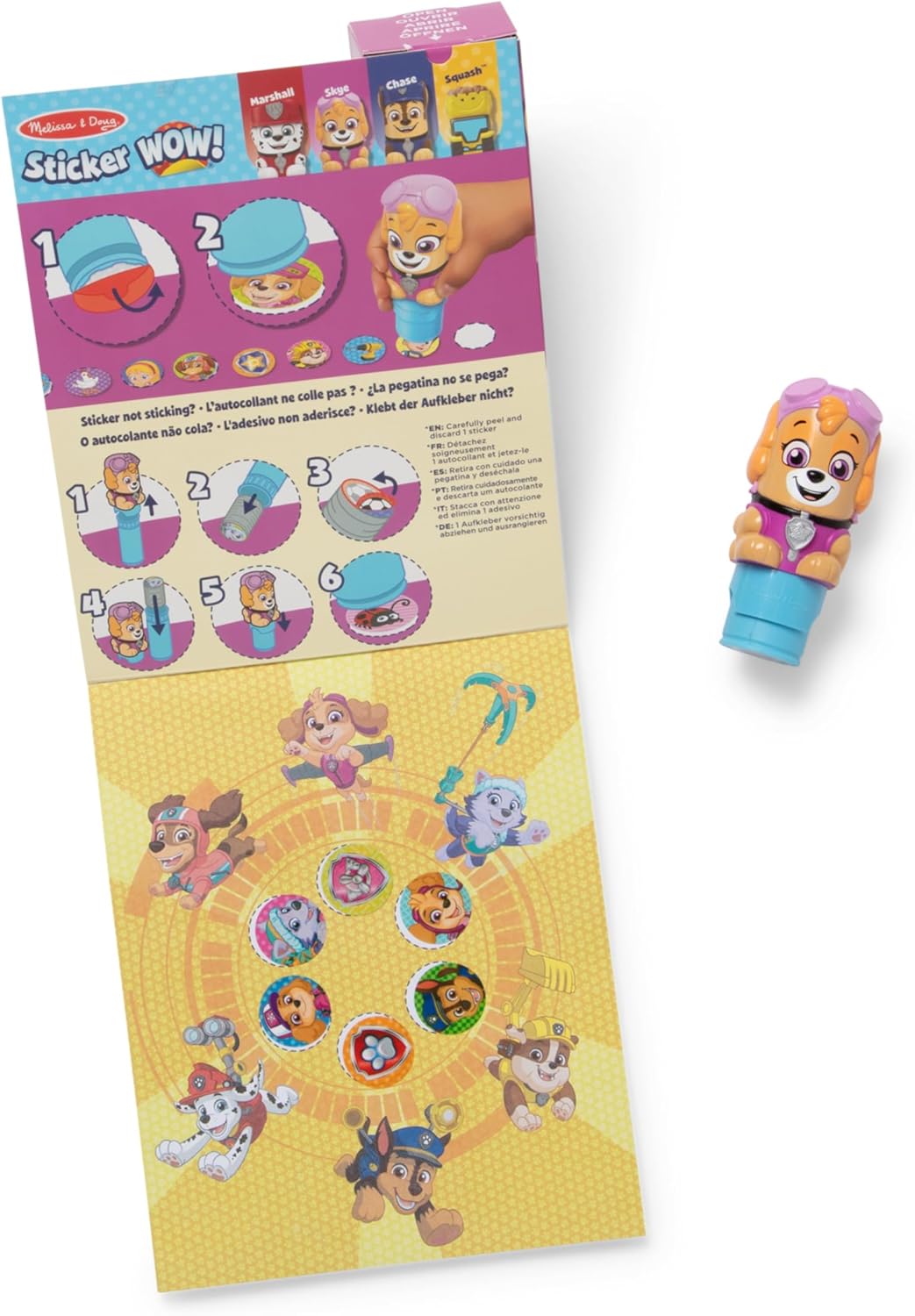 Sticker Wow Skye Paw Patrol
