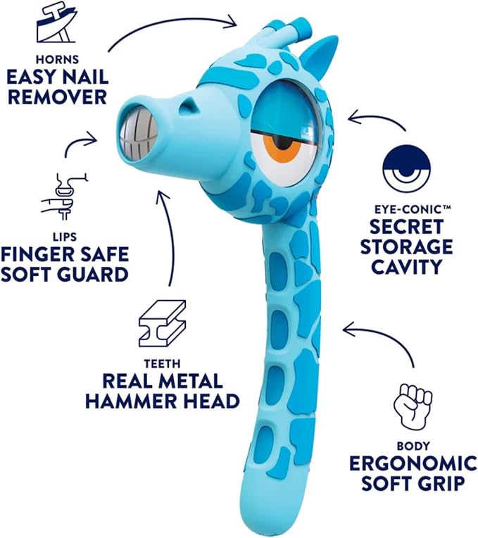 Blue Giraffe Hammer Bambam