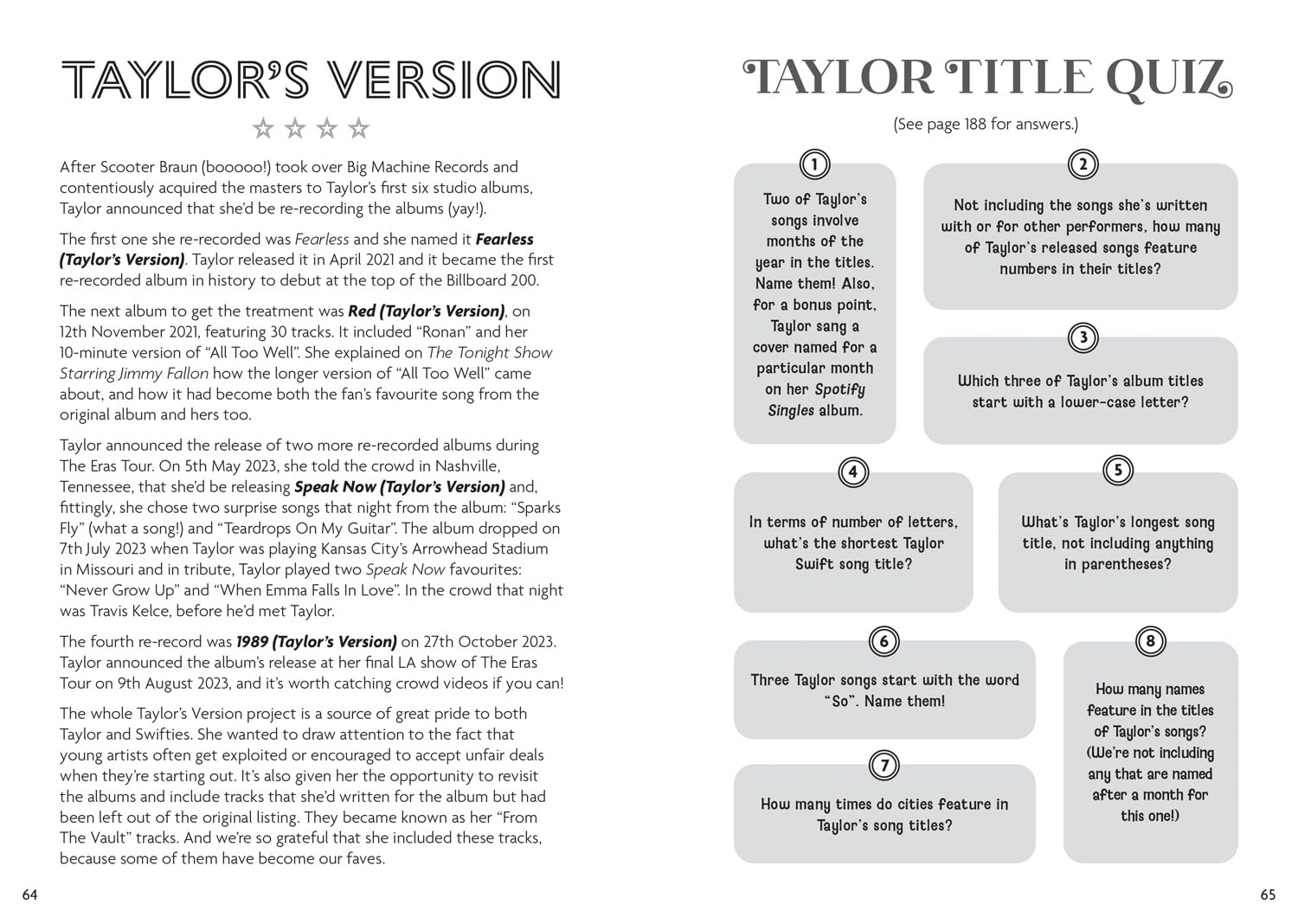 The Taylor Swift Activity Book: an Unofficial Lovefest