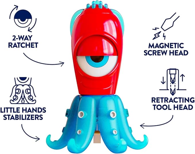 Red Octopus Flat Screwdriver