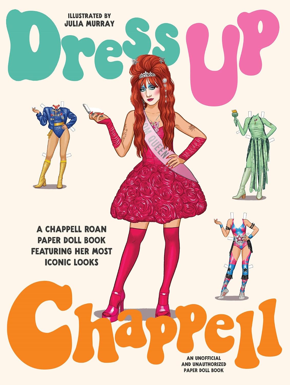 Dress Up Chappell: A Chappell Roan paper doll book featuring her most iconic looks