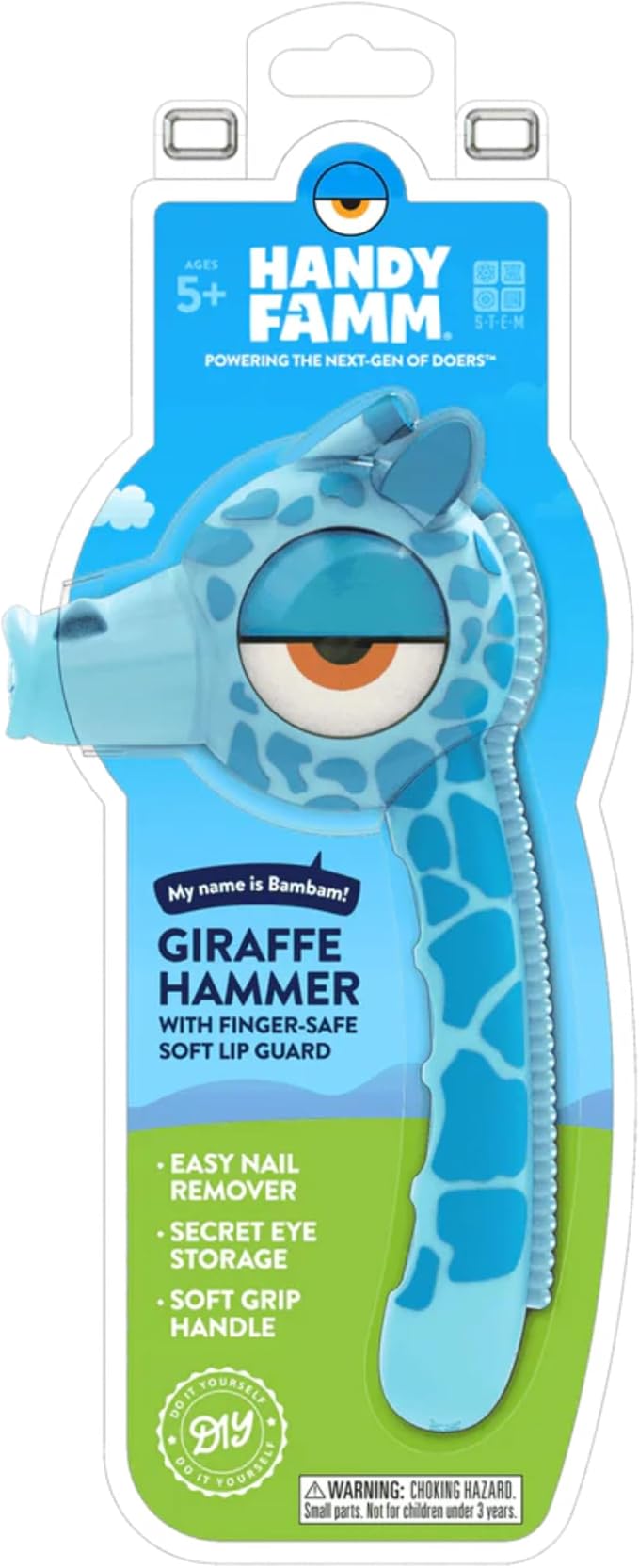 Blue Giraffe Hammer Bambam