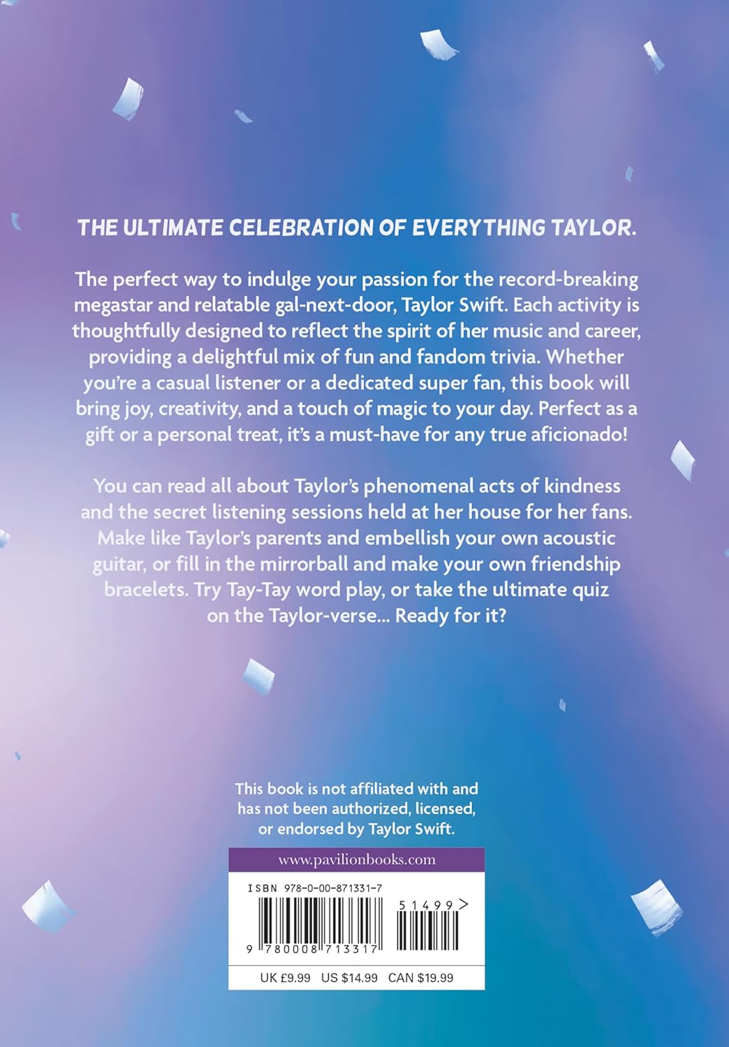 The Taylor Swift Activity Book: an Unofficial Lovefest