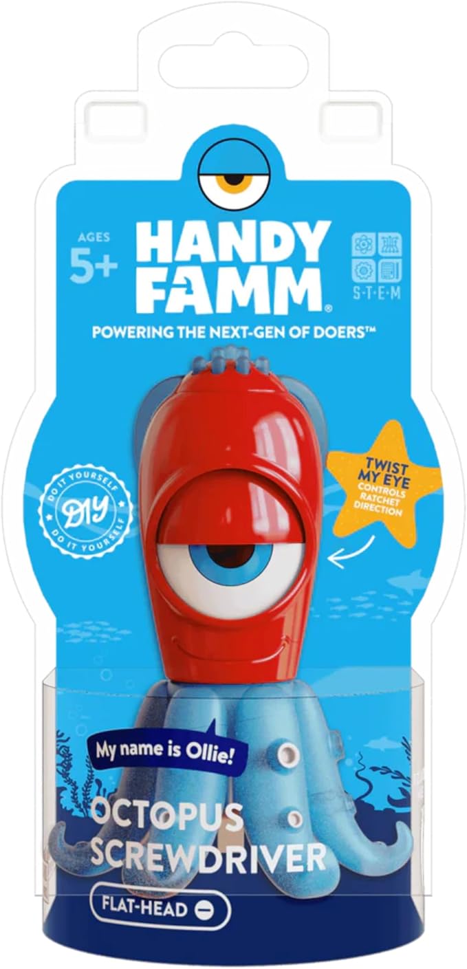 Red Octopus Flat Screwdriver