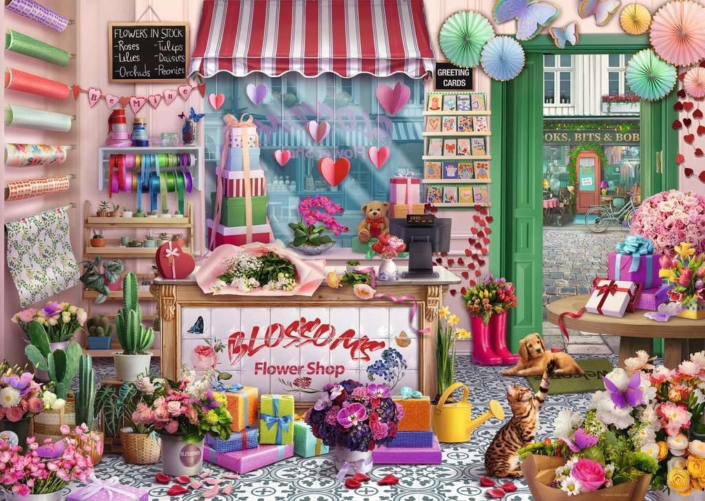 Blossoms Flower Shop 1000 Piece Puzzle