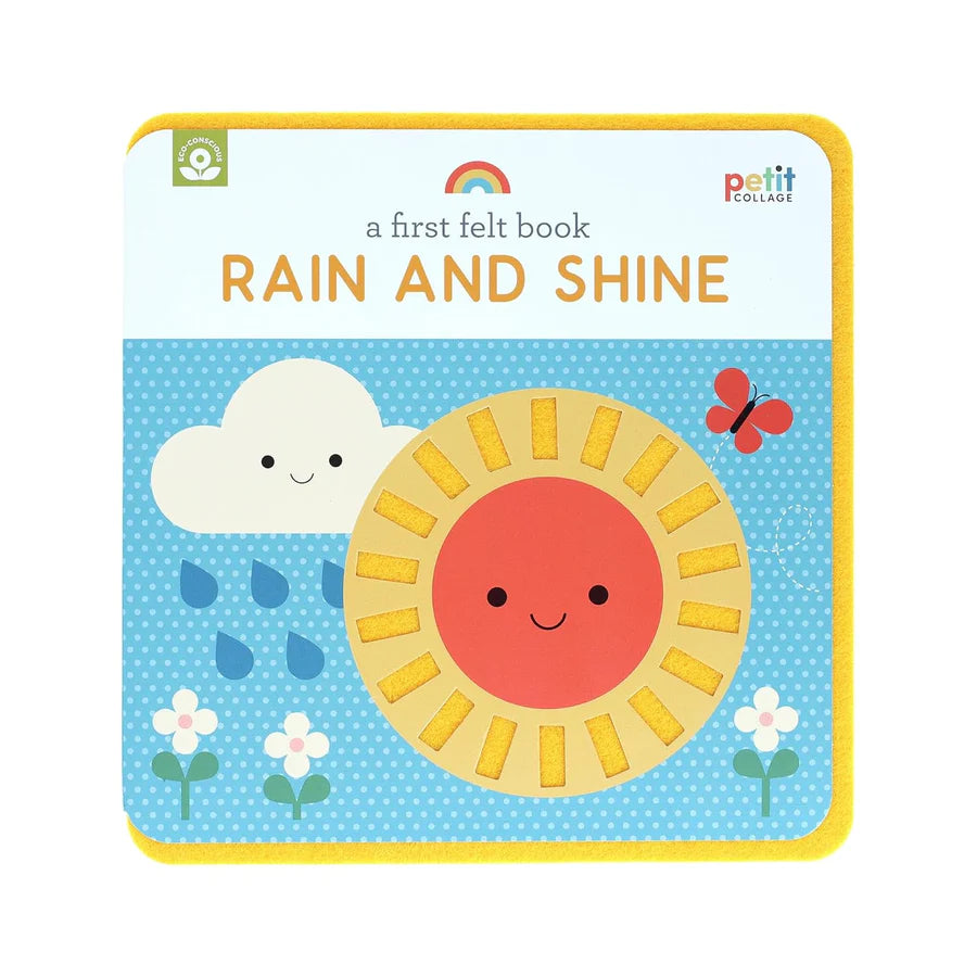 Petit Collage A First Felt Book: Rain and Shine