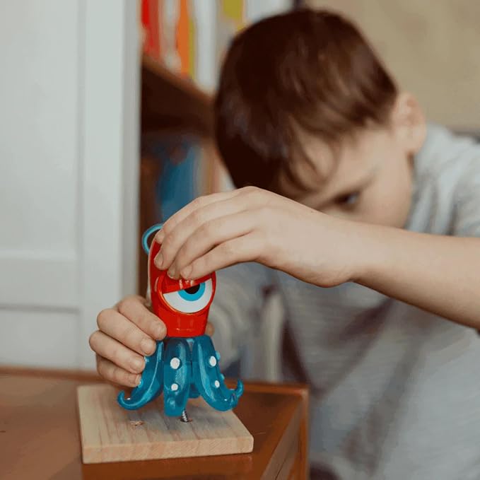 Red Octopus Flat Screwdriver