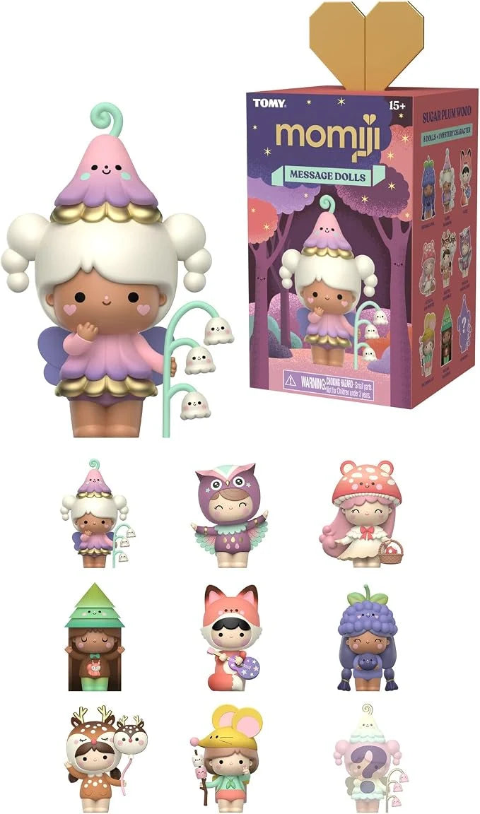 Momiji Sugar Plum Wood Blind Box Message Dolls Asst