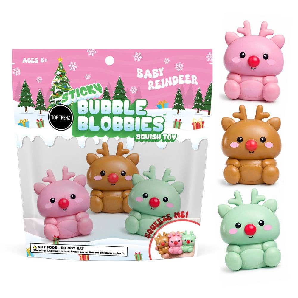 Sticky Bubble Blobbies - Reindeers