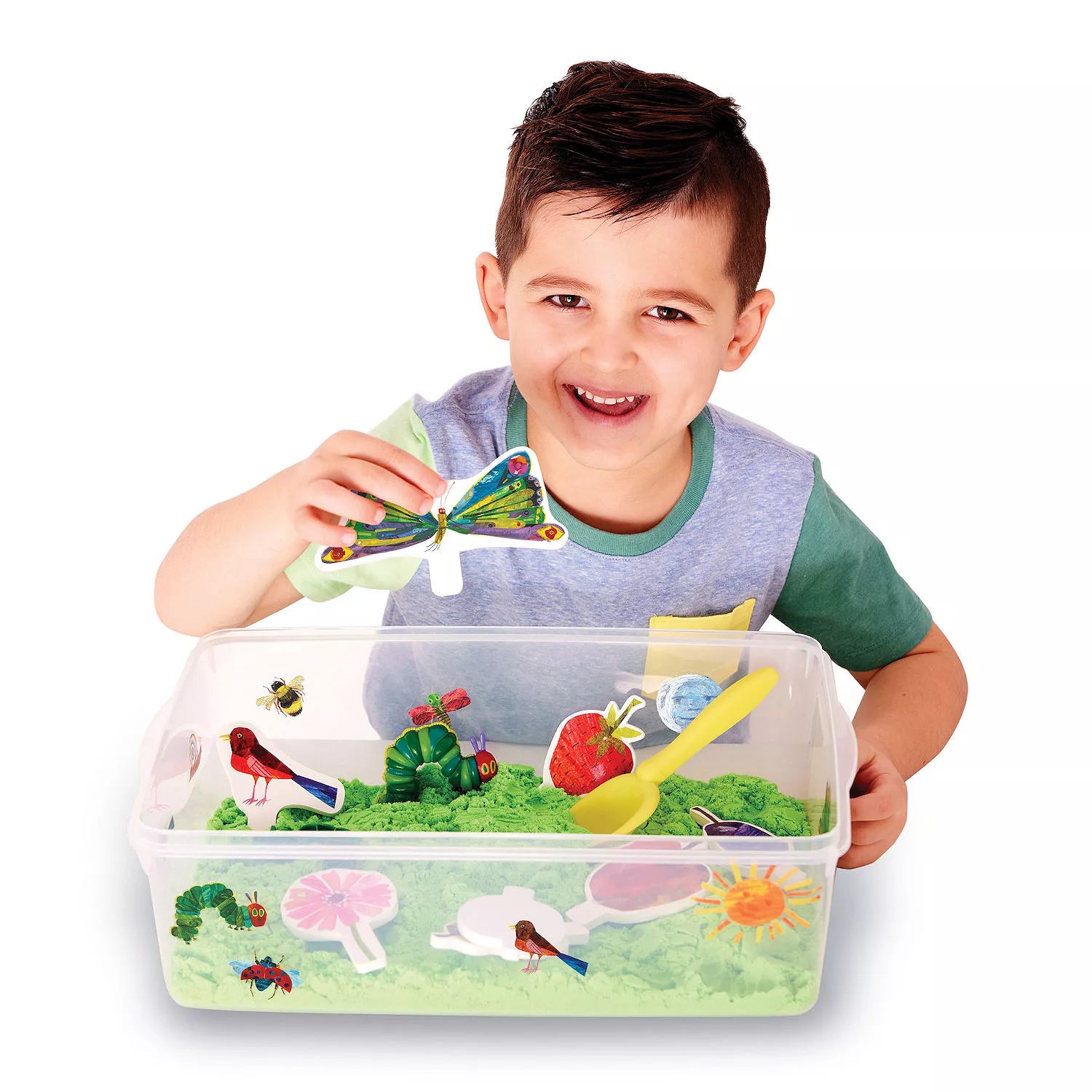 The Very Hungry Caterpillar Sensory Bin
