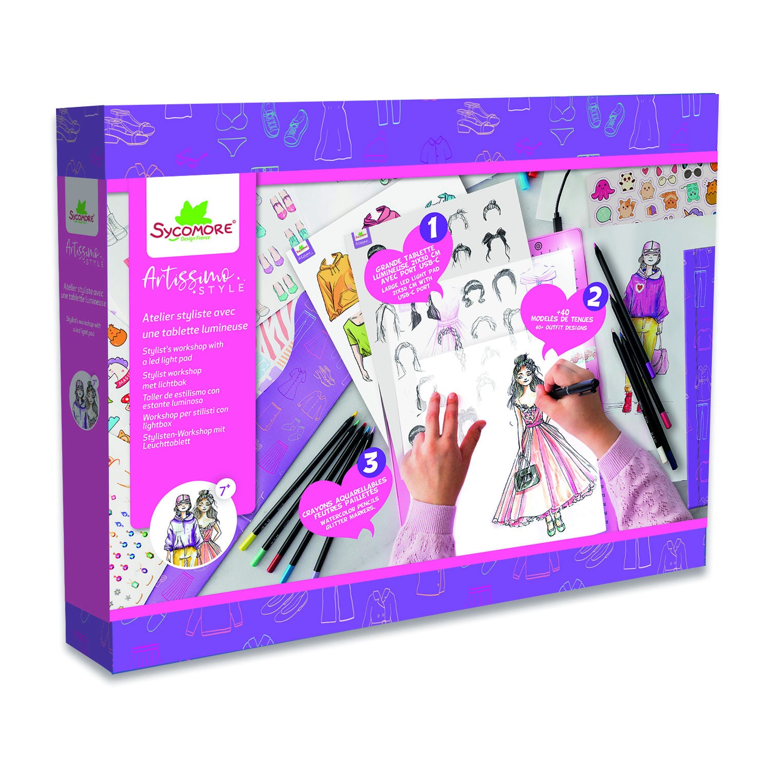 Sycomore Stylist's Workshop with LED Light Pad