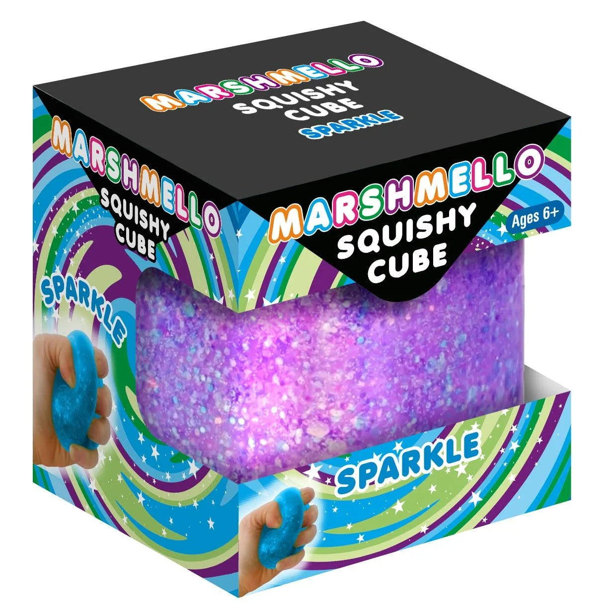 Marshmello Squishy Sparkle Cube - Assortment colors