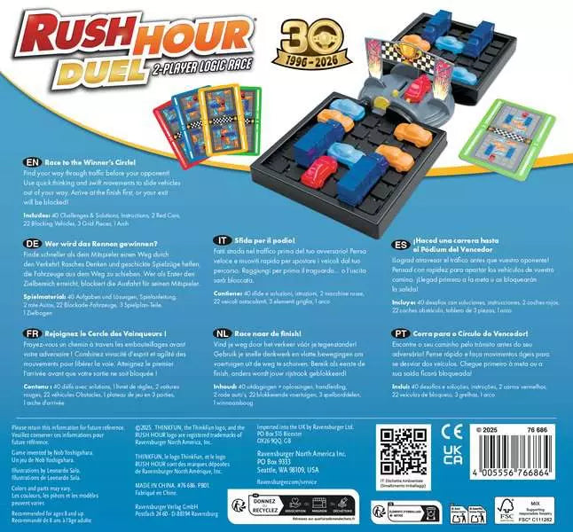 Rush Hour Duel 2-Player Logic Game