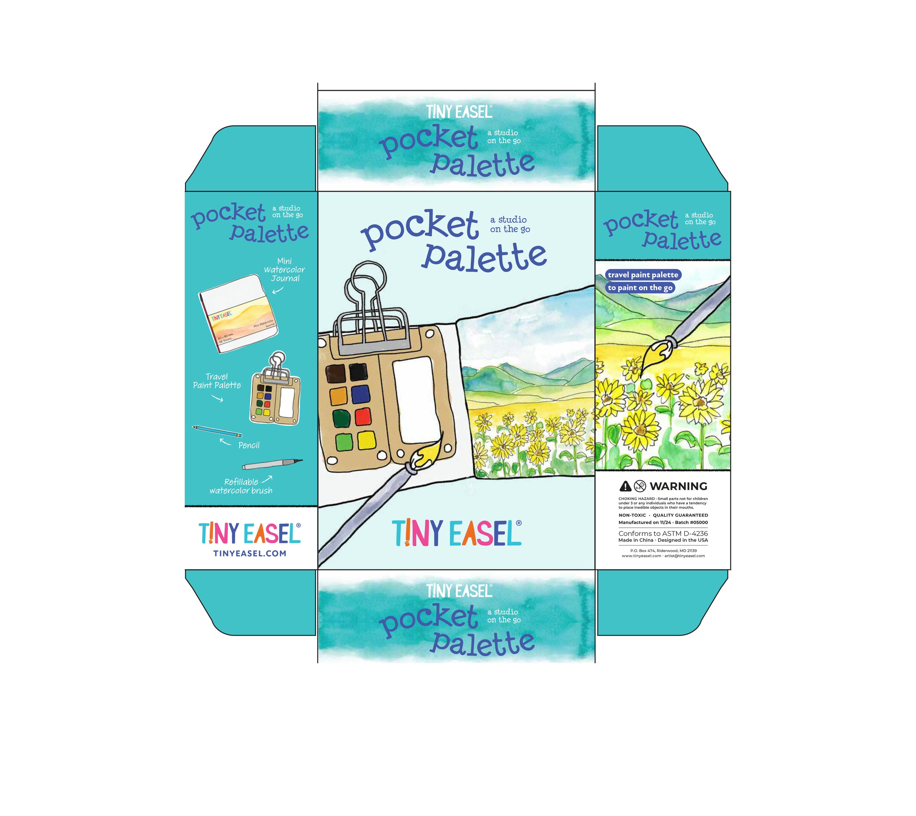 Tiny Easel Pocket Palette A Studio on the Go