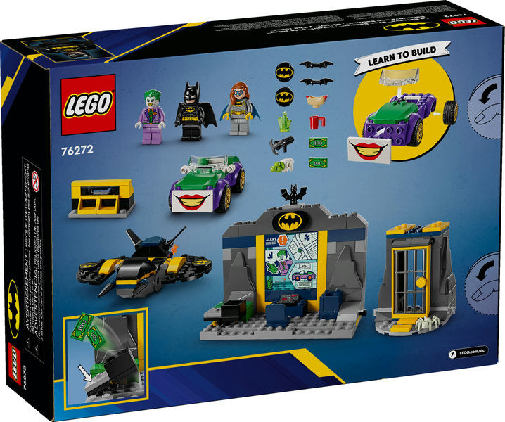 THE BATCAVE WITH BATMAN, BATGIRL AND THE JOKER