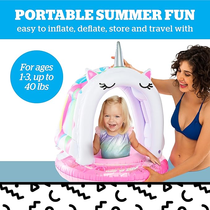 UNICORN LIL FLOAT WITH CANOPY