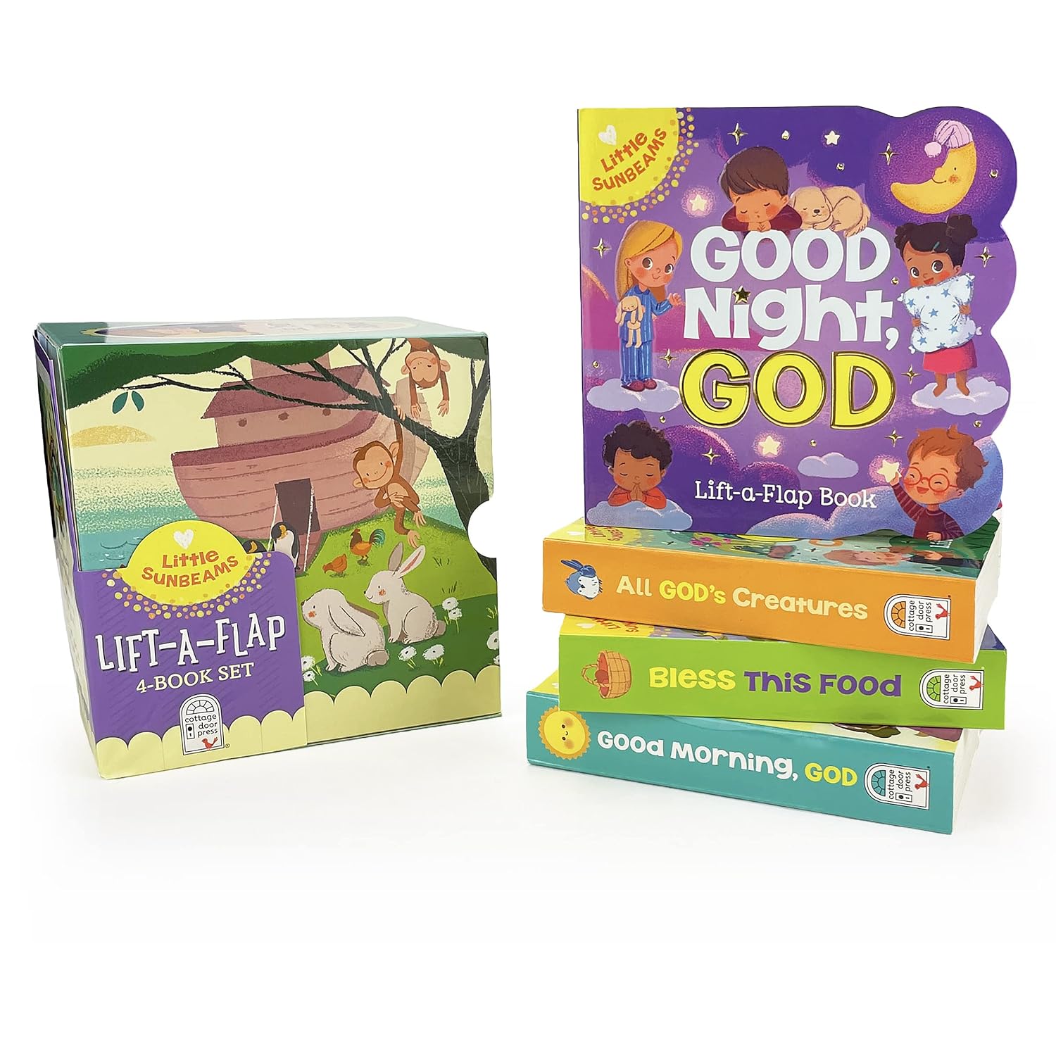 Little Sunbeams Religious Lift-A-Flap 4-Book Set