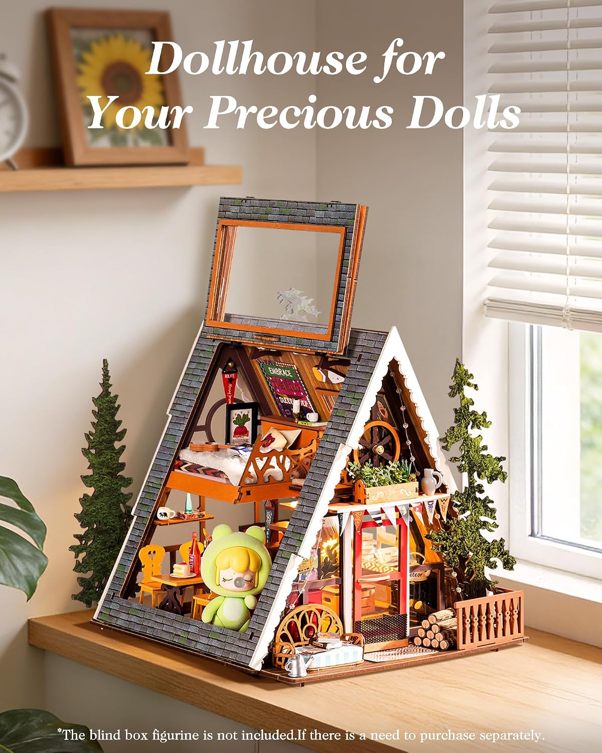 Diy Miniature House Kit: A-Frame Cabin