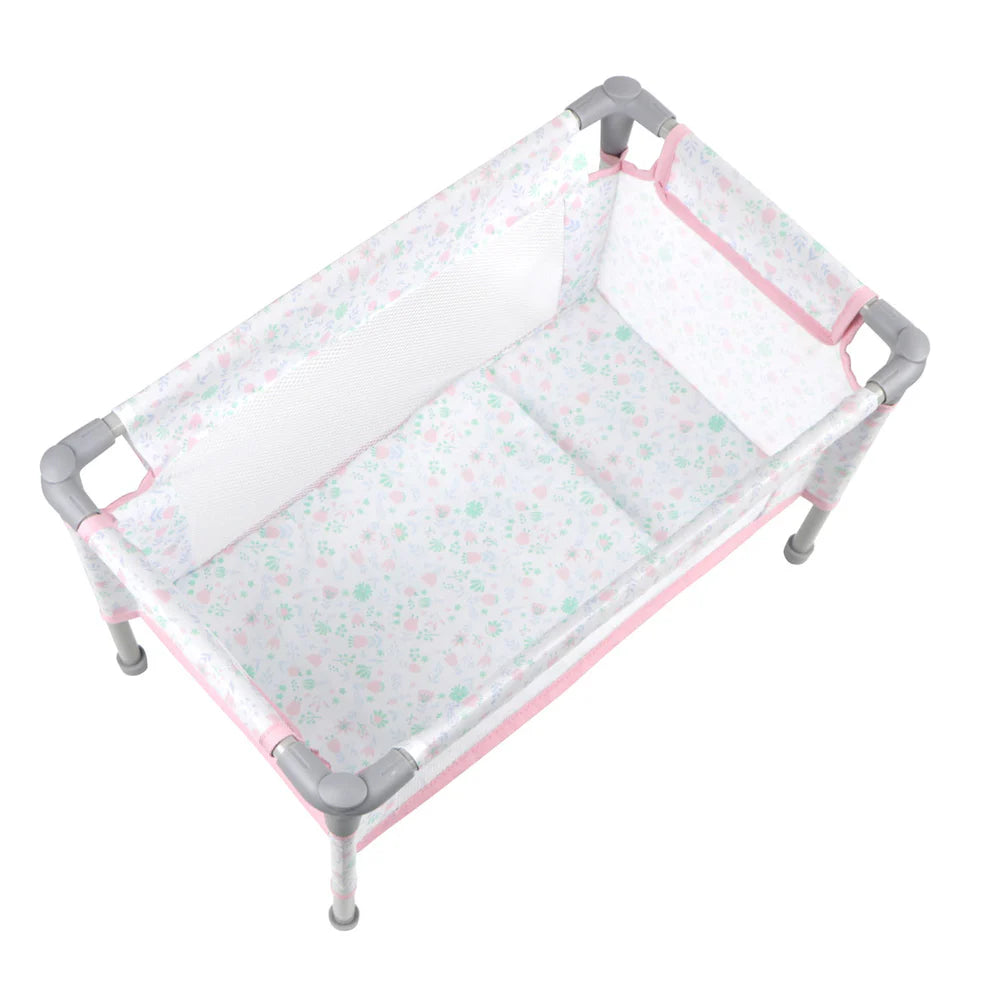 Pink Foldable Crib Play Pen