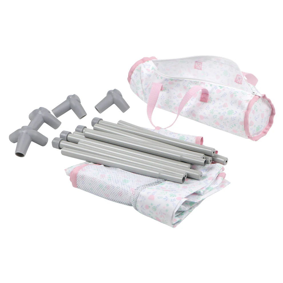 Pink Foldable Crib Play Pen
