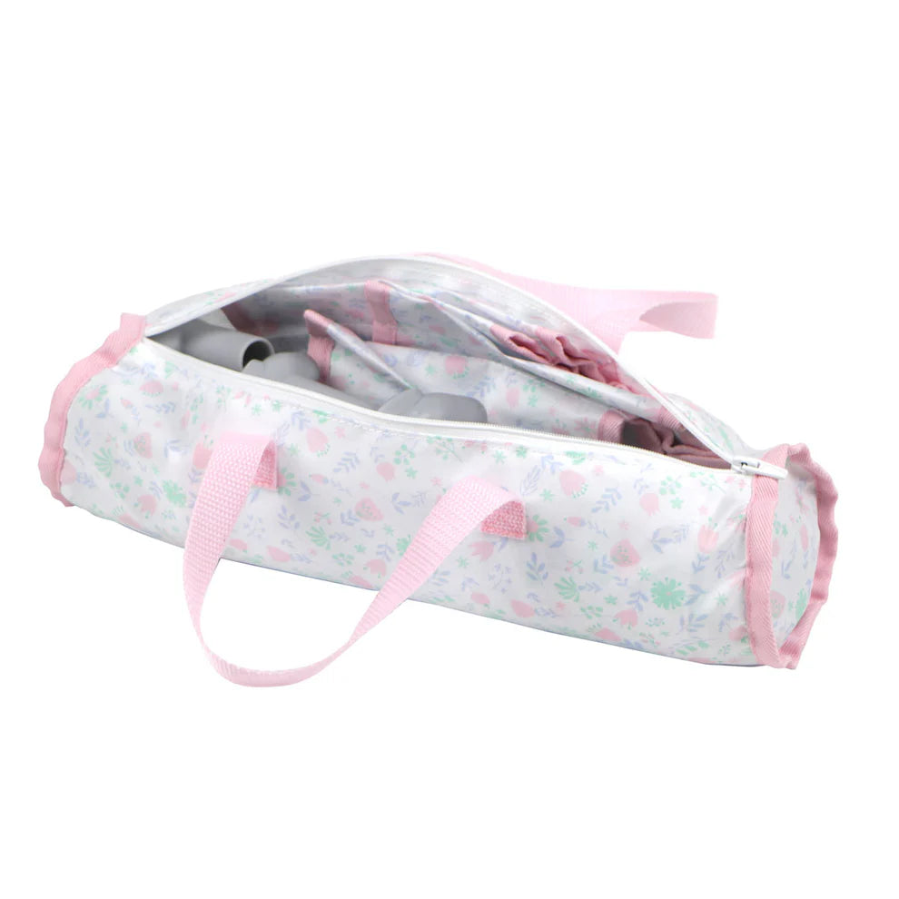 Pink Foldable Crib Play Pen