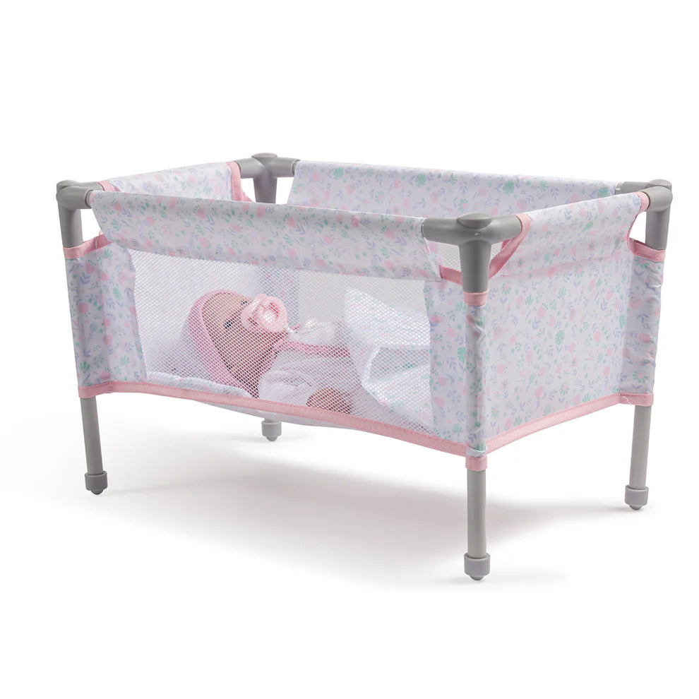 Pink Foldable Crib Play Pen