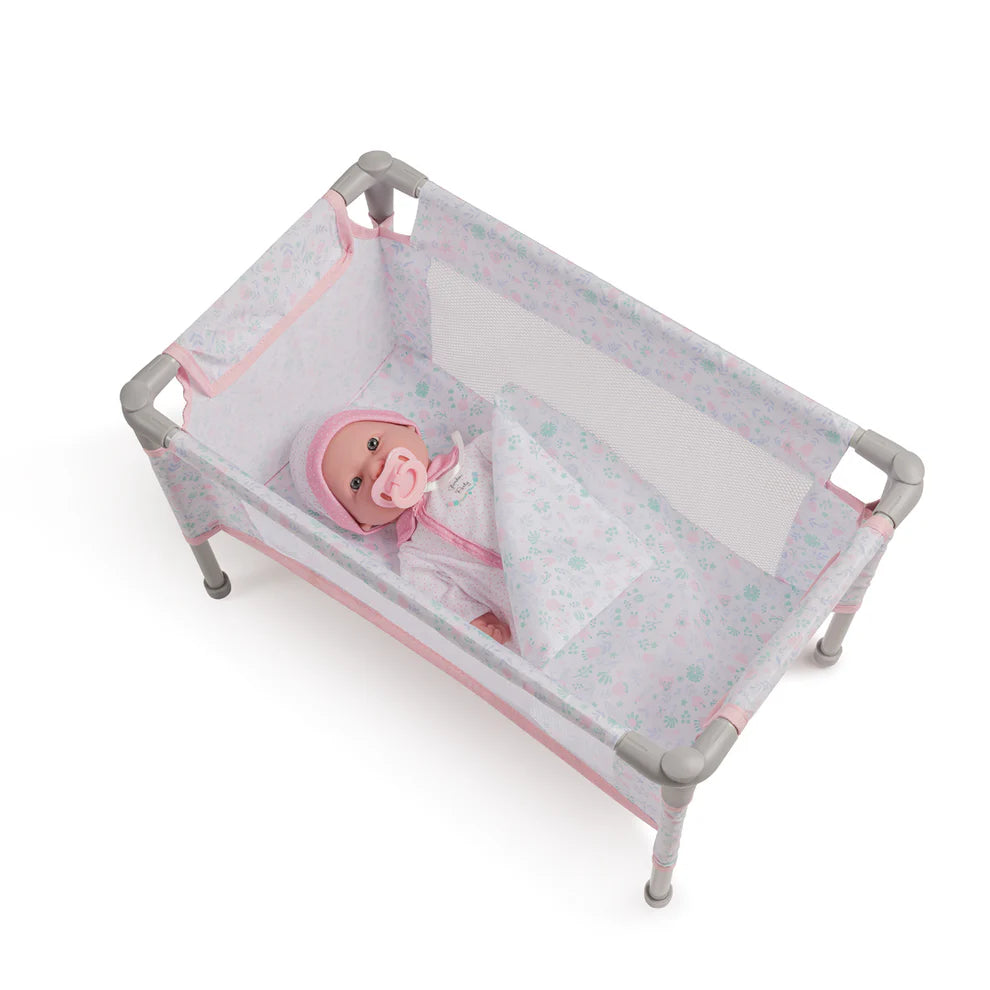 Pink Foldable Crib Play Pen