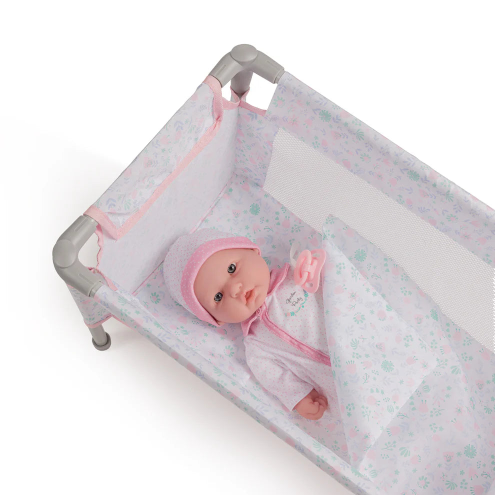 Pink Foldable Crib Play Pen
