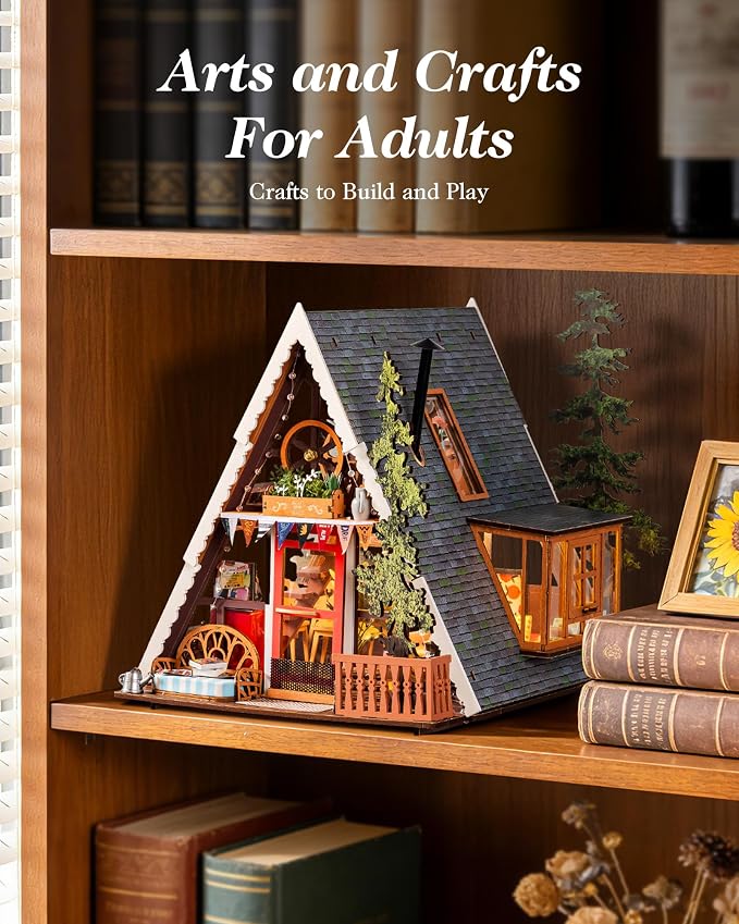 Diy Miniature House Kit: A-Frame Cabin