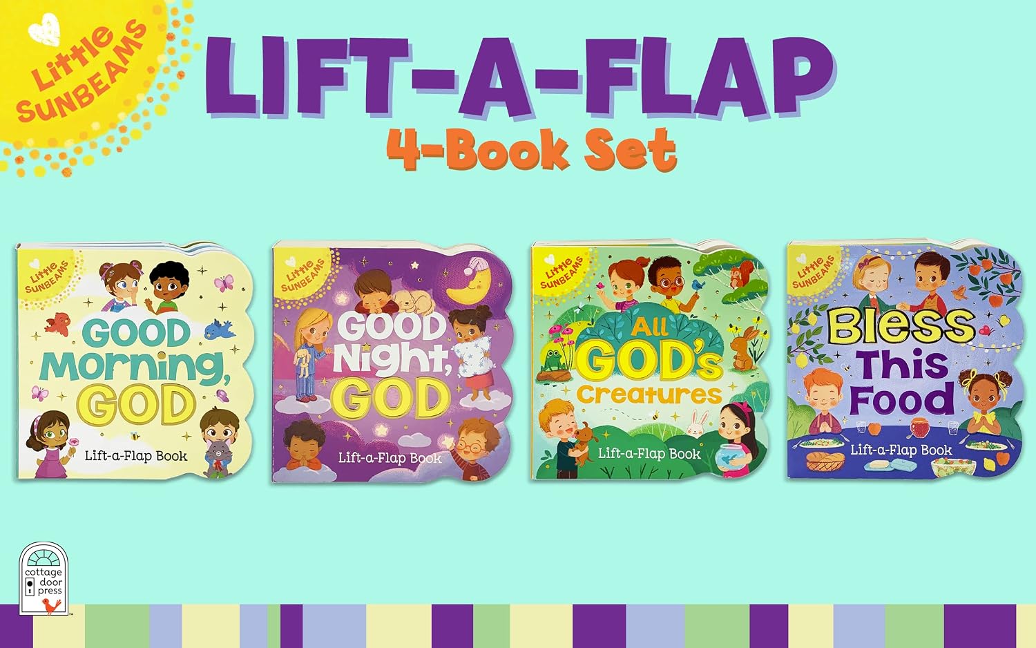 Little Sunbeams Religious Lift-A-Flap 4-Book Set