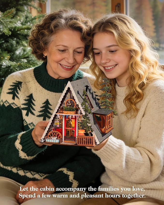 Diy Miniature House Kit: A-Frame Cabin