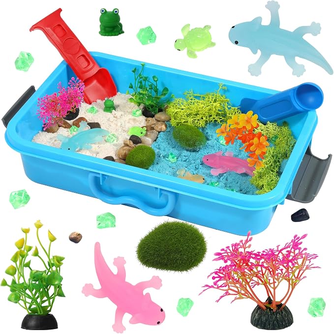 Sensory Bin Axolotl