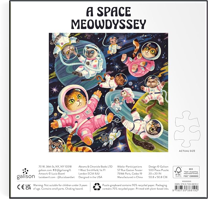 A Space Meowdyssey 500 Piece Puzzle