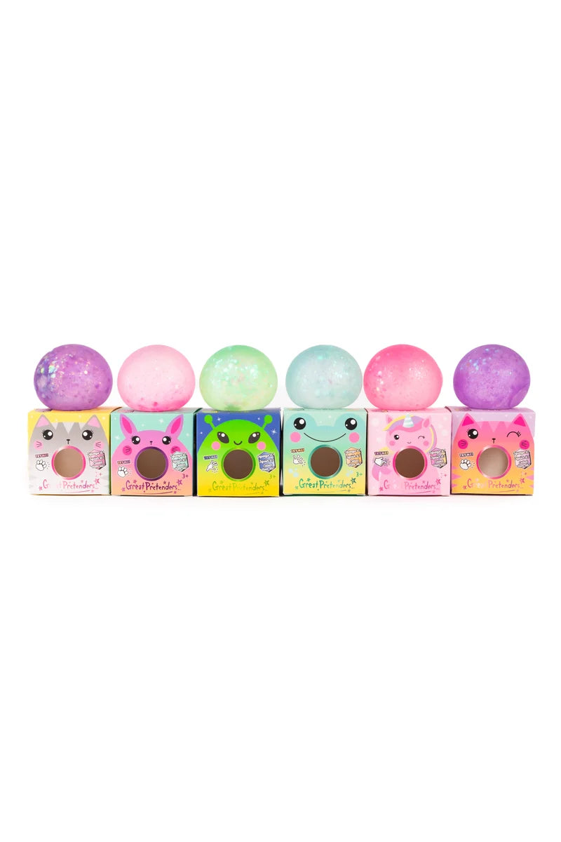 Glitterally Amazing Squishy Balls - Assorted Colors